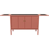 43.5"-66" Unfinished 2 Door Vintage Bar Cart #08812