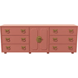 80" Unfinished 2 Door 6 Drawer Vintage Buffet #08815