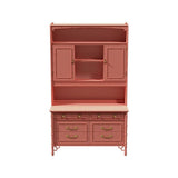 46" Unfinished 2 Door 6 Drawer Thomasville Vintage Bamboo Style Hutch #07961