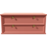 38.5" Unfinished 2 Drawer Vintage Single Nightstand #08579