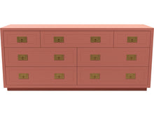 Load image into Gallery viewer, 64&quot; Unfinished 7 Drawer Henredon Vintage Dresser #08501
