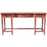 54" Unfinished 3 Drawer Thomasville Vintage Console Table #08785