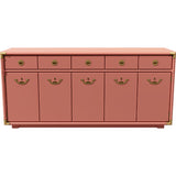 66" Unfinished 4 Door 3 Drawer Drexel Vintage Buffet #08858