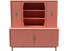 Load image into Gallery viewer, 67&quot; Unfinished 4 Door Vintage Hutch #08535
