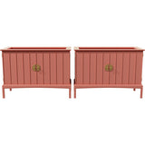 38" Unfinished 2 Door Vintage Open Tops Dresser Set of 2 #08799