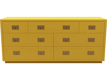 Load image into Gallery viewer, 64&quot; Unfinished 7 Drawer Henredon Vintage Dresser #08501
