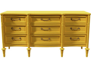 64" Unfinished 9 Drawer Vintage Dresser #08605