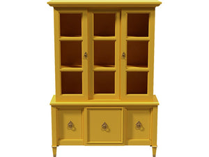 50" Unfinished 5 Door Vintage Hutch #08546