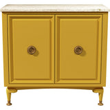 34.25" Unfinished 2 Door Vintage Marble Top Buffet #08849