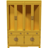 56" Unfinished 8 Door 2 Drawer Vintage Hutch #08844