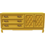 68" Unfinished 2 Door 3 Drawer Vintage Buffet #08822