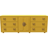 80" Unfinished 2 Door 6 Drawer Vintage Buffet #08815