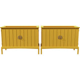 38" Unfinished 2 Door Vintage Open Tops Dresser Set of 2 #08799