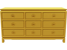 Load image into Gallery viewer, 60&quot; Unfinished 9 Drawer Vintage Dresser #08598
