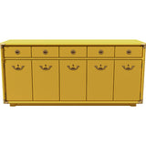 66" Unfinished 4 Door 3 Drawer Drexel Vintage Buffet #08858