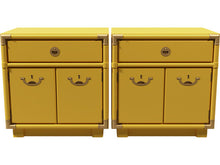 Load image into Gallery viewer, 24.5&quot; Unfinished 1 Drawer 2 Door Drexel Vintage Nightstand Set of 2 #08505
