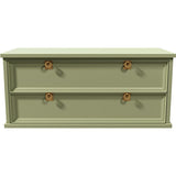 38.5" Unfinished 2 Drawer Vintage Single Nightstand #08579