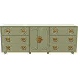 80" Unfinished 2 Door 6 Drawer Vintage Buffet #08815
