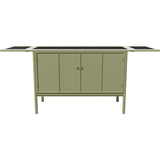 43.5"-66" Unfinished 2 Door Vintage Bar Cart #08812