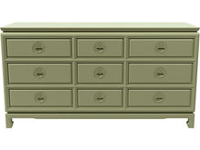 Load image into Gallery viewer, 60&quot; Unfinished 9 Drawer Vintage Dresser #08598
