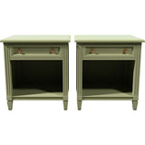 22" Unfinished 1 Drawer Kindel Vintage Nightstand Set of 2 #08623