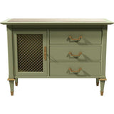36" Unfinished 2 Drawer 1 Door Vintage Buffet #08327
