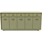66" Unfinished 4 Door 3 Drawer Drexel Vintage Buffet #08858