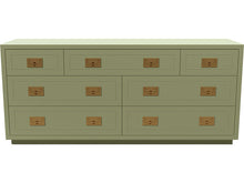 Load image into Gallery viewer, 64&quot; Unfinished 7 Drawer Henredon Vintage Dresser #08501
