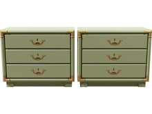 Load image into Gallery viewer, 26.5&quot; Unfinished 3 Drawer Drexel Vintage Nightstand Set of 2 #08359
