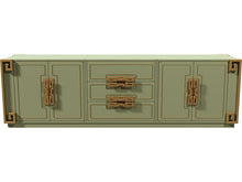 Load image into Gallery viewer, 105&quot; Unfinished 4 Door 3 Drawer Mastercraft Furniture co. Vintage Buffet #07991
