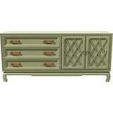 68" Unfinished 2 Door 3 Drawer Vintage Buffet #08822