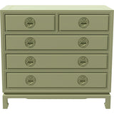 36" Unfinished 5 Drawer Vintage Dresser #08770