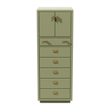20.25" Unfinished 6 Drawer 2 Door Drexel Vintage Tallboy #08783