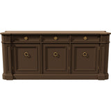 72" Unfinished 3 Door 3 Drawer Drexel Vintage Buffet #08860