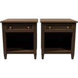 22" Unfinished 1 Drawer Kindel Vintage Nightstand Set of 2 #08623