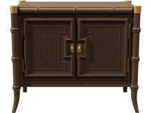 Load image into Gallery viewer, 27.5&quot; Unfinished 2 Door Stanly Furniture Vintage Bamboo Style Single Nightstand #07968
