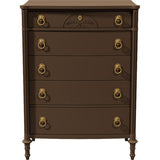 36" Unfinished 5 Drawer Vintage Tallboy #08694