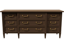 Load image into Gallery viewer, 71.5&quot; Unfinished 9 Drawer Henredon Vintage Dresser #08518
