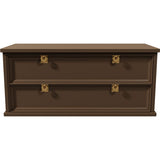 38.5" Unfinished 2 Drawer Vintage Single Nightstand #08579