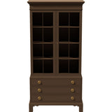 34" Unfinished 2 Door 3 Drawer Vintage Hutch #08803