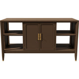 44" Unfinished 2 Door Vintage Bar Cart #08843