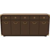 66" Unfinished 4 Door 3 Drawer Drexel Vintage Buffet #08858