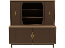 Load image into Gallery viewer, 67&quot; Unfinished 4 Door Vintage Hutch #08535
