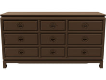 Load image into Gallery viewer, 60&quot; Unfinished 9 Drawer Vintage Dresser #08598
