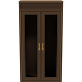 26" Unfinished 2 Door Vintage Hutch Top Set of 2 #08805