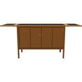43.5"-66" Unfinished 2 Door Vintage Bar Cart #08812