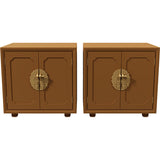 24" Unfinished 2 Door Vintage Side Table Set of 2 #08820