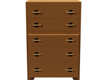 Load image into Gallery viewer, 32&quot; Unfinished 5 Drawer Vintage Tallboy #08544
