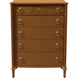 36" Unfinished 5 Drawer Vintage Tallboy #08694