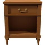19" Unfinished 1 Drawer CenTury Vintage Single Nightstand #08442